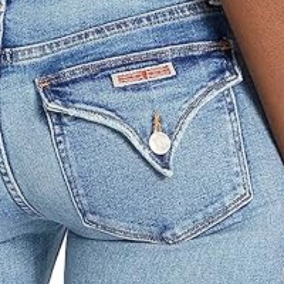 Hudson L.A. Women's Jeans Size 12 Light Blue Slim Straight Legs Mid-rise (NEW) - Picture 7 of 15